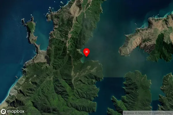 Moki Bay,Marlborough Satellite Map