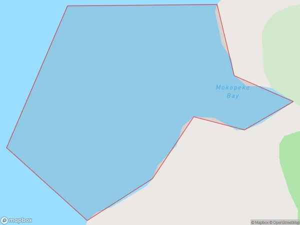 Mokopeke Bay, Marlborough Polygon Area Map