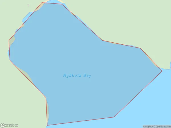 Ngakuta Bay, Marlborough Polygon Area Map