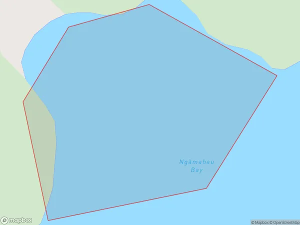 Ngamahau Bay, Marlborough Polygon Area Map