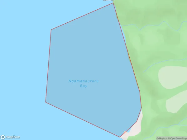 Ngamanauraru Bay, Auckland Polygon Area Map