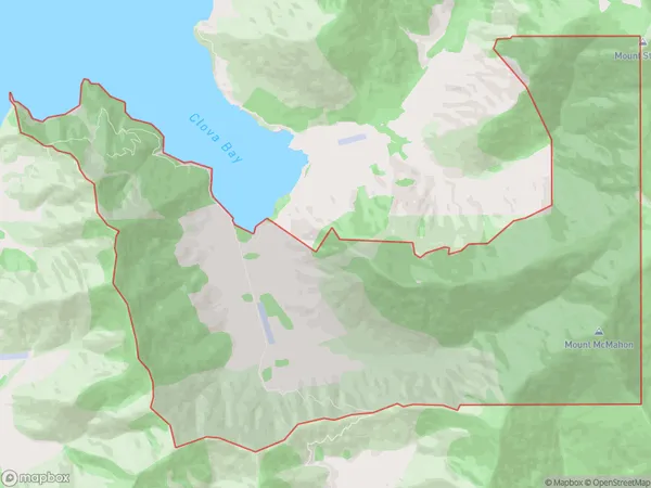 Manaroa, Marlborough Polygon Area Map