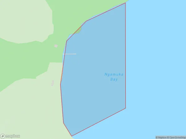 Ngamuka Bay, Marlborough Polygon Area Map