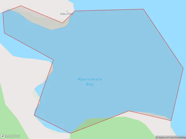 Ngaroimata Bay, Northland Polygon Area Map