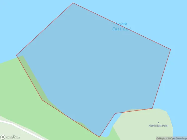 North East Bay, Auckland Polygon Area Map