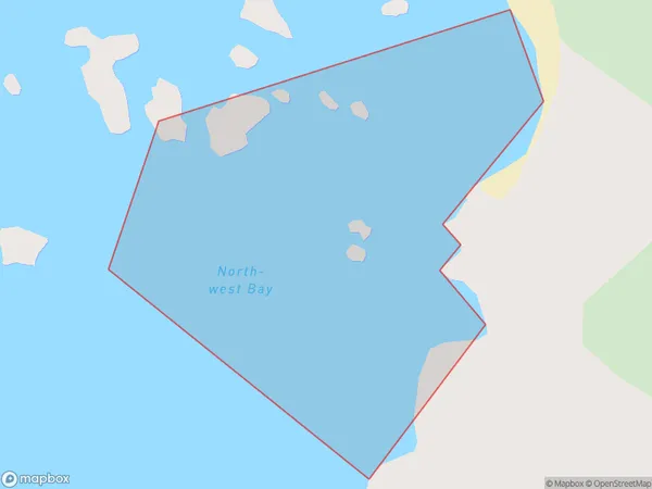 North-west Bay, Southland Polygon Area Map