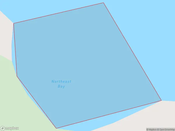 Northeast Bay, Auckland Polygon Area Map