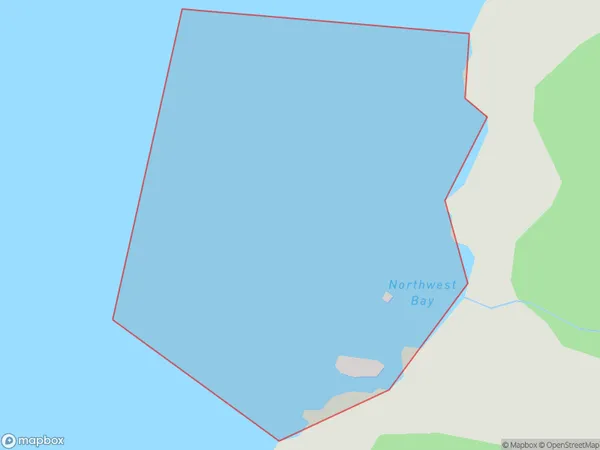 Northwest Bay, Otago Polygon Area Map