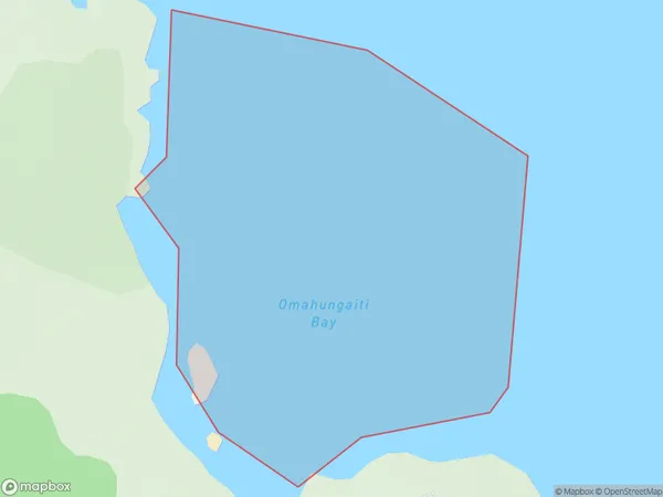 Omahungaiti Bay, Auckland Polygon Area Map