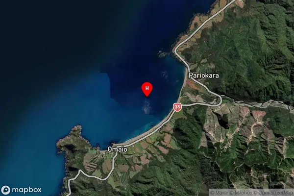 Omaio Bay,Bay of Plenty Satellite Map