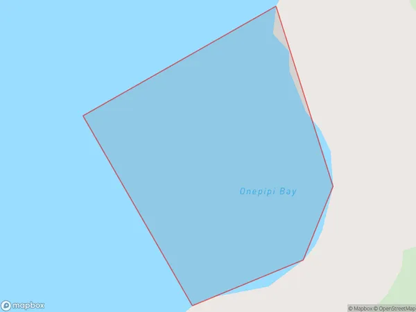 Onepipi Bay, Marlborough Polygon Area Map