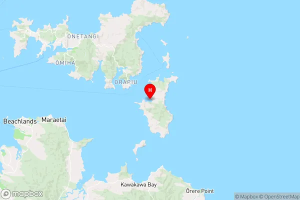 Oranga Bay,Auckland Region Map
