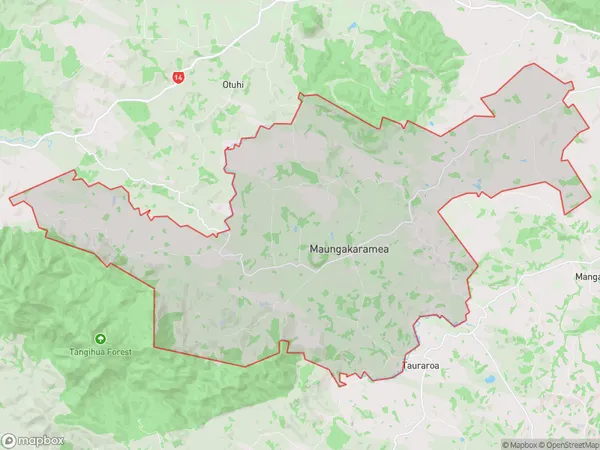 Maungakaramea, Northland Polygon Area Map