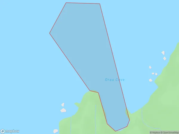 Orau Cove, Auckland Polygon Area Map