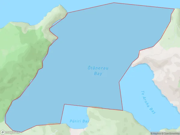 Otanerau Bay, Marlborough Polygon Area Map