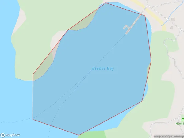 Otehei Bay, Northland Polygon Area Map