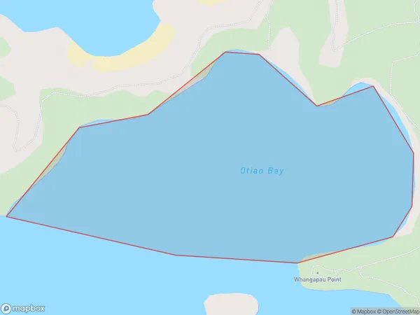 Otiao Bay, Northland Polygon Area Map