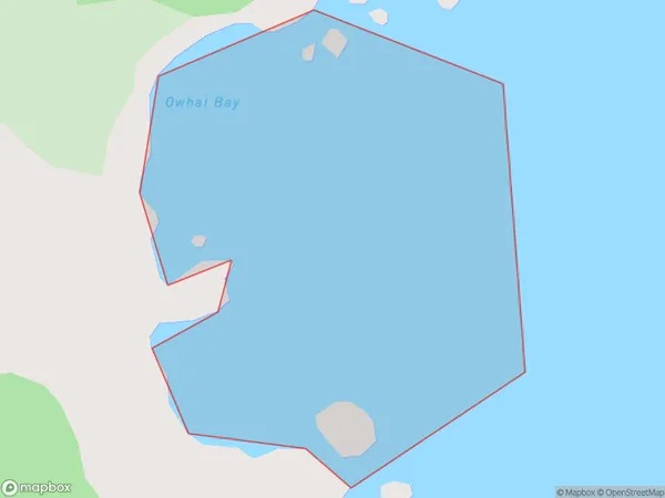 Owhai Bay, Otago Polygon Area Map