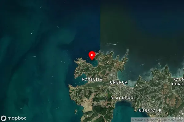 Owhanake Bay,Auckland Satellite Map