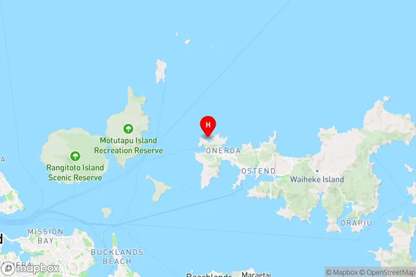 Owhanake Bay,Auckland Region Map