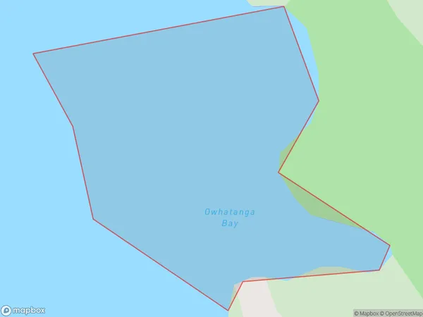 Owhatanga Bay, Northland Polygon Area Map