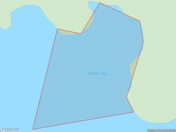 Paddy Bay, Marlborough Polygon Area Map