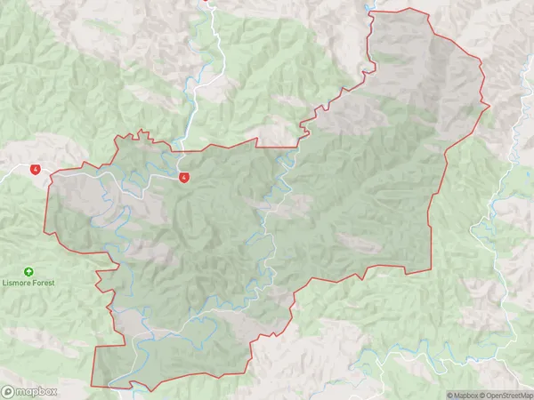 Mangamahu, Manawatu-Wanganui Polygon Area Map