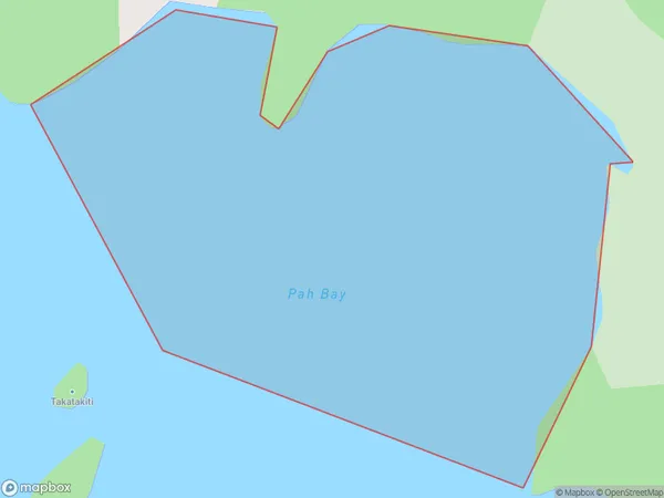 Pah Bay, West Coast Polygon Area Map