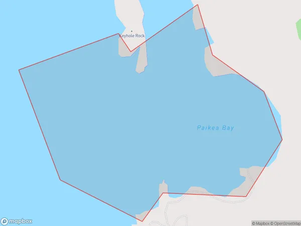 Paikea Bay, Auckland Polygon Area Map