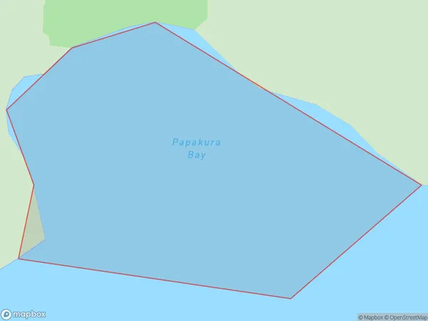 Papakura Bay, Marlborough Polygon Area Map
