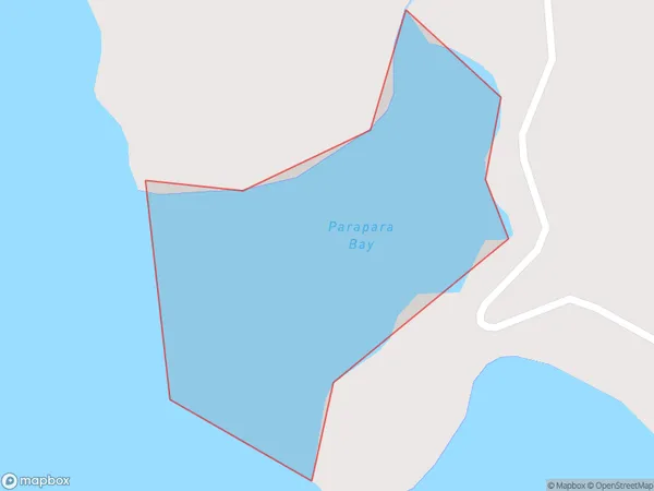 Parapara Bay, Waikato Polygon Area Map