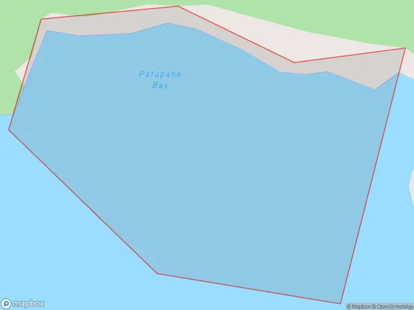 Patupahe Bay, Southland Polygon Area Map