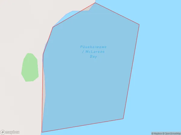 Pauakaiwawe / McLarens Bay, Marlborough Polygon Area Map