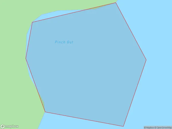 Pinch Gut, Southland Polygon Area Map