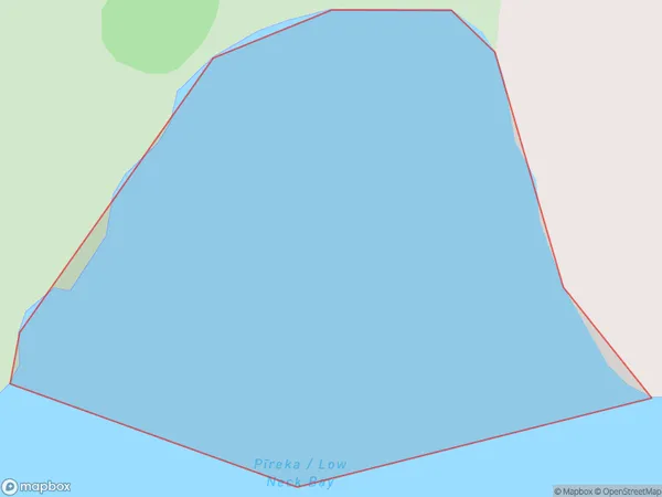 Pireka / Low Neck Bay, Marlborough Polygon Area Map