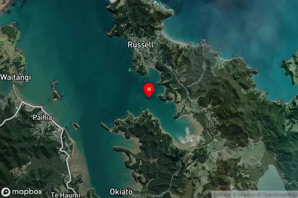 Pomare Bay,Northland Satellite Map