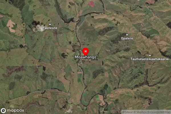 Moawhango,Manawatu-Wanganui Satellite Map