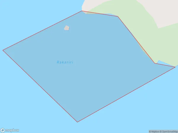 Rakariri Bay, Otago Polygon Area Map
