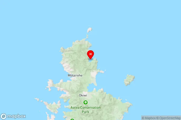 Rangiwhakaea Bay,Auckland Region Map