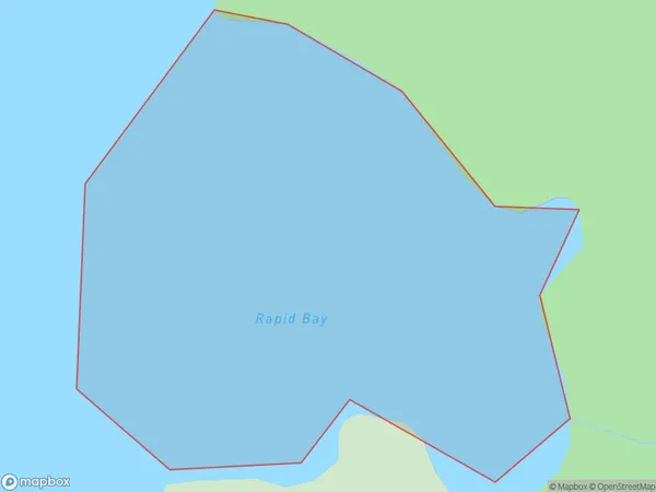 Rapid Bay, Auckland Polygon Area Map