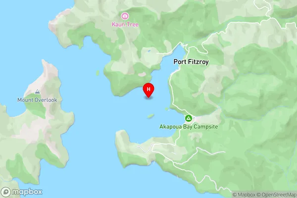 Rarohara Bay / Ungunu Bay,Auckland Area Map