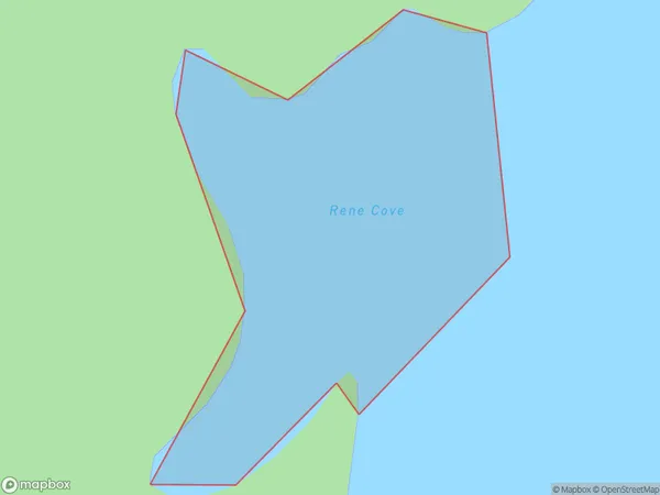 Rene Cove, Marlborough Polygon Area Map