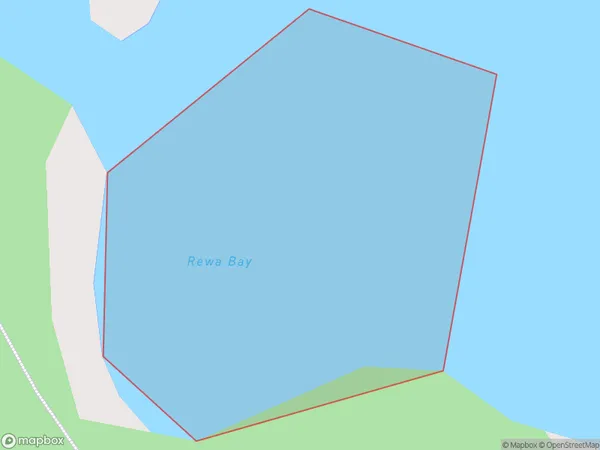 Rewa Bay, Southland Polygon Area Map