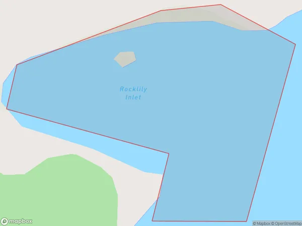 Rocklily Inlet, Northland Polygon Area Map