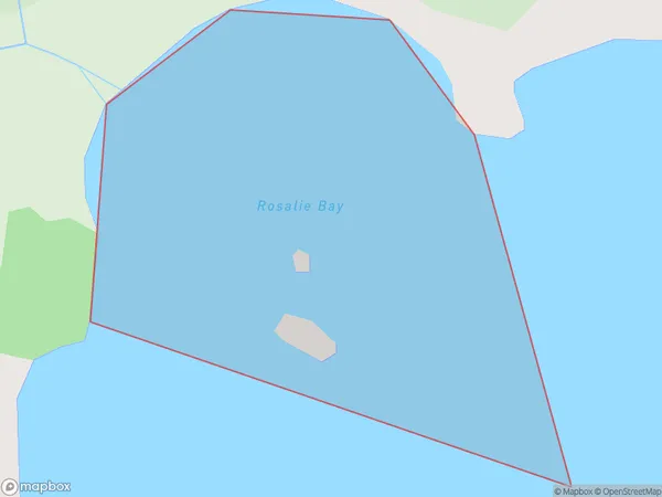 Rosalie Bay, Auckland Polygon Area Map