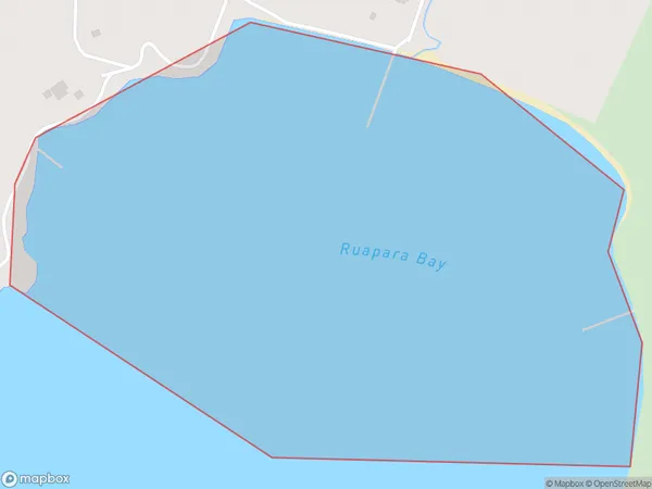 Ruapara Bay, Marlborough Polygon Area Map