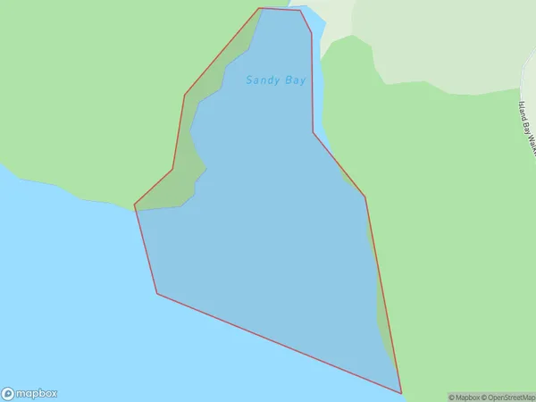 Sandy Bay, Otago Polygon Area Map