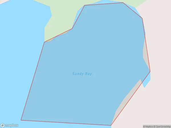 Sandy Bay, Marlborough Polygon Area Map