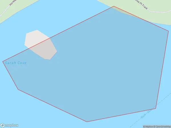 Sarah Cove, Southland Polygon Area Map