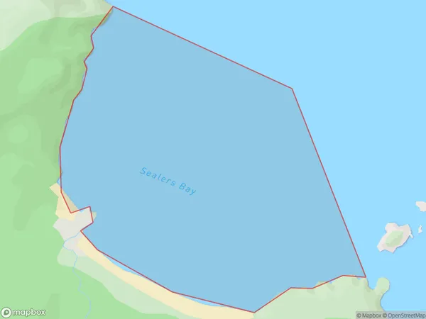 Sealers Bay, Otago Polygon Area Map